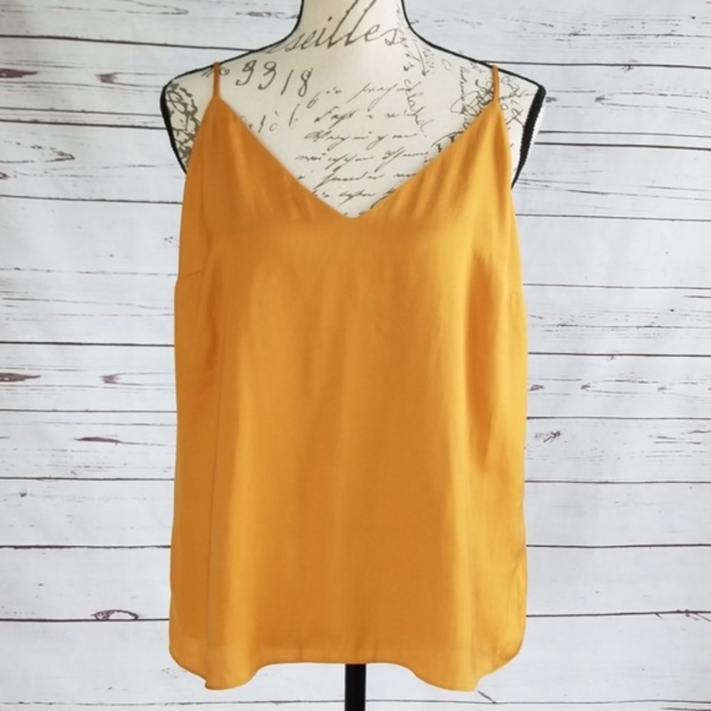 NWT INC Mustard Adjustable Straps Polyester Tank